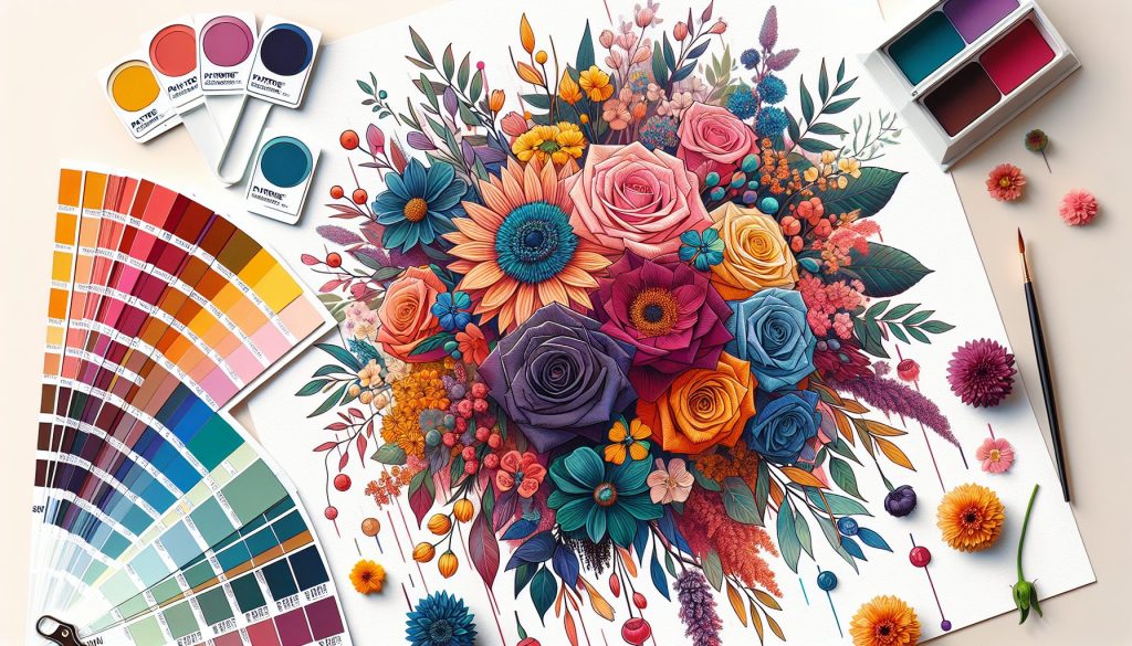 Букеты на регистрацию: палитры Pantone и готовые решения
