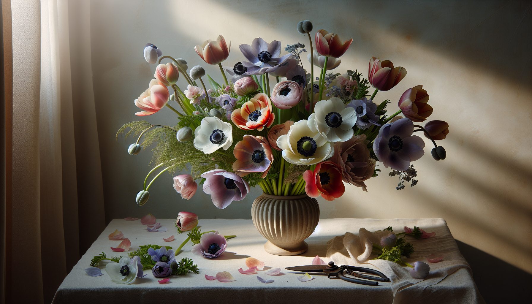 Секреты гармоничных оттенков весенних букетов