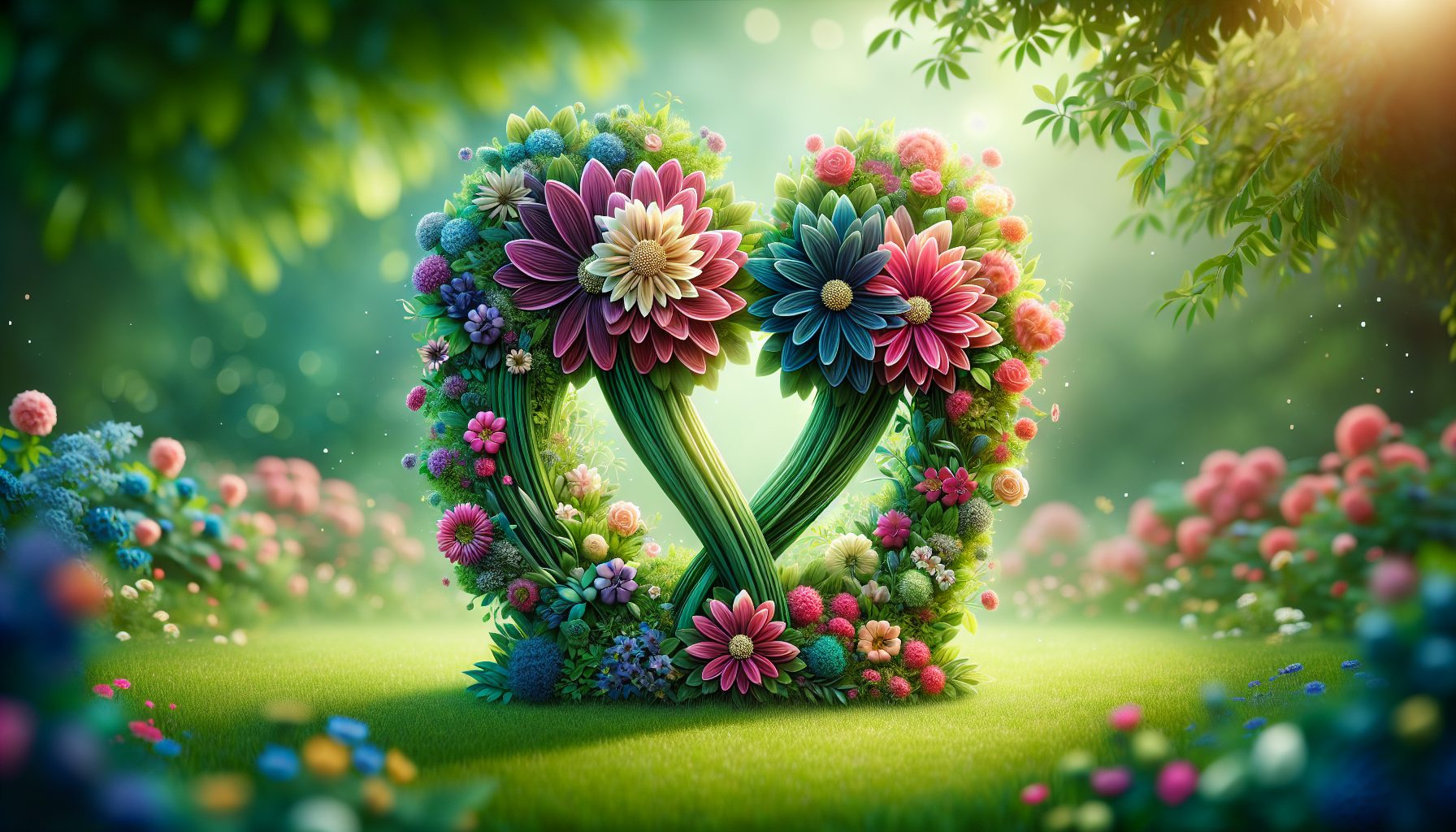 Цветы как отражение пары