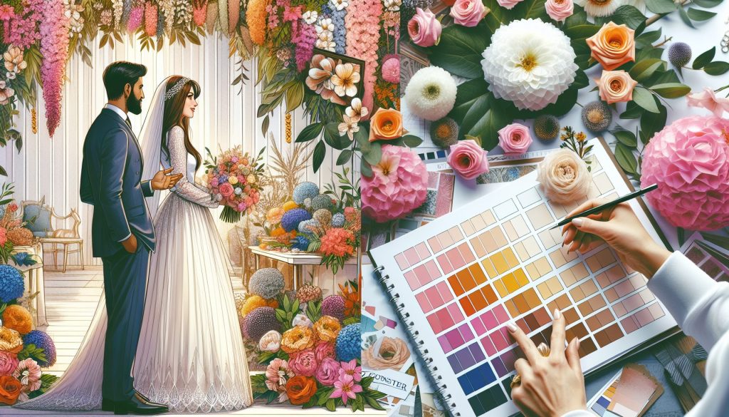 Оформление свадьбы цветами: как составить moodboard для флориста