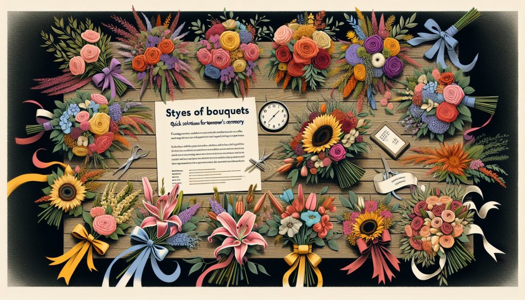Стили букетов: быстрые решения к завтрашней церемонии