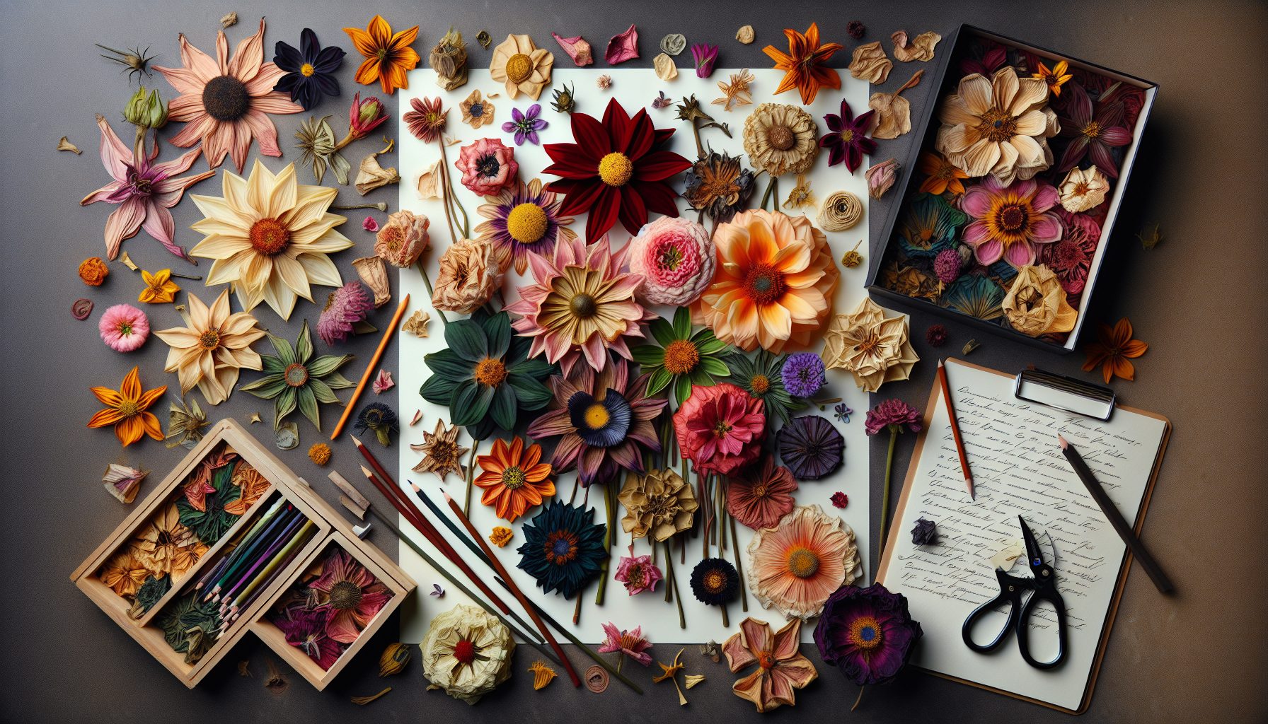 Как родилась идея сочетать живые и сухие цветы