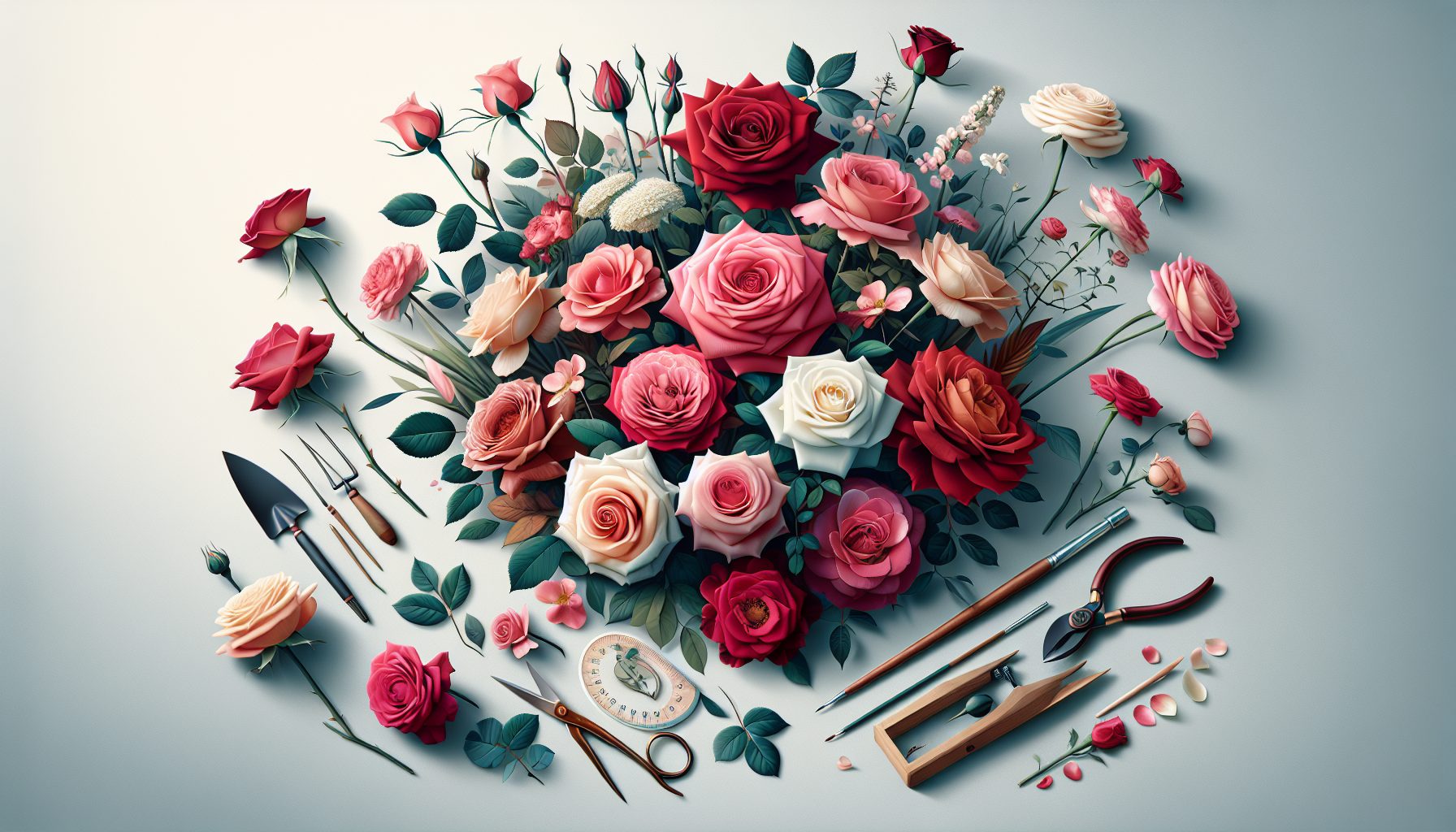 Как собрать современный микс из роз