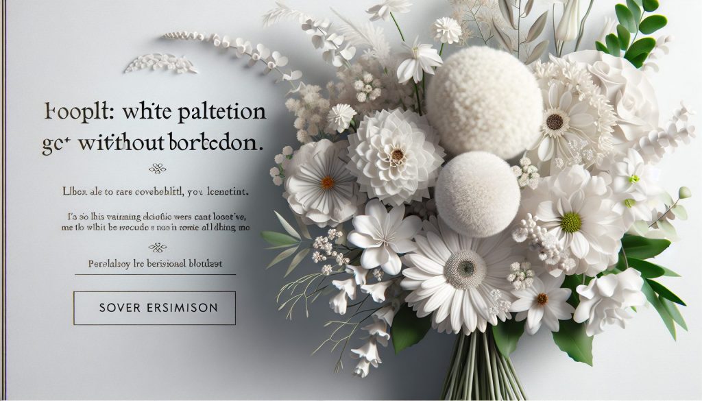 Персонализированные букеты: белая палитра — утончённость без скуки