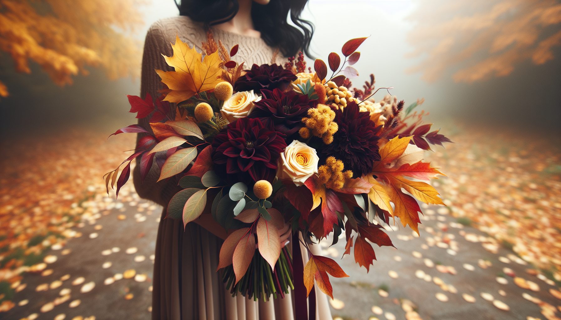Почему я влюбилась в осенние букеты для подружек невесты