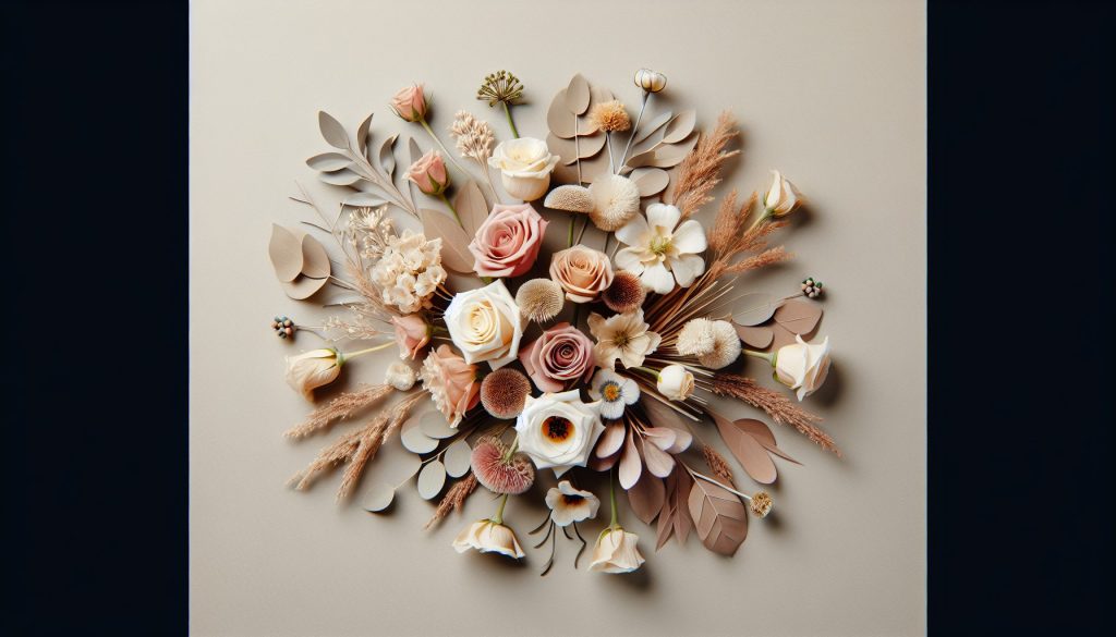 Моно-букеты: микс живых и сухоцветов — тренд