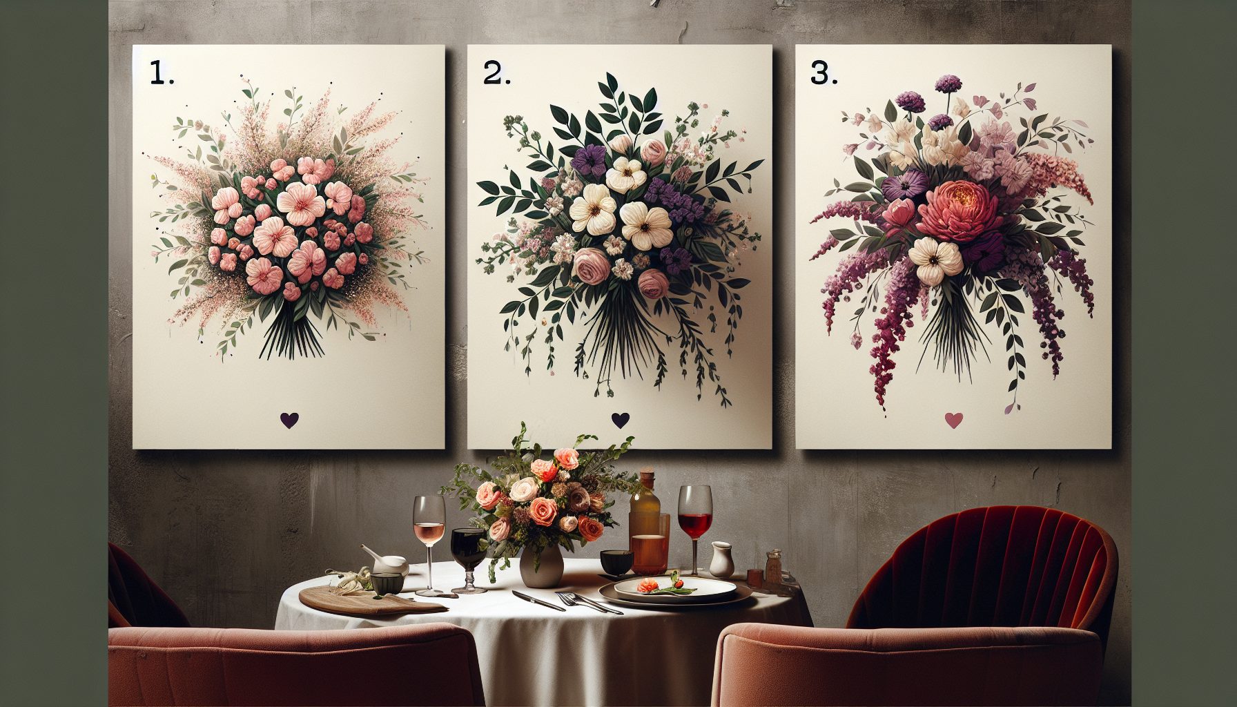 Форма букета: круглая, каскадная или асимметричная