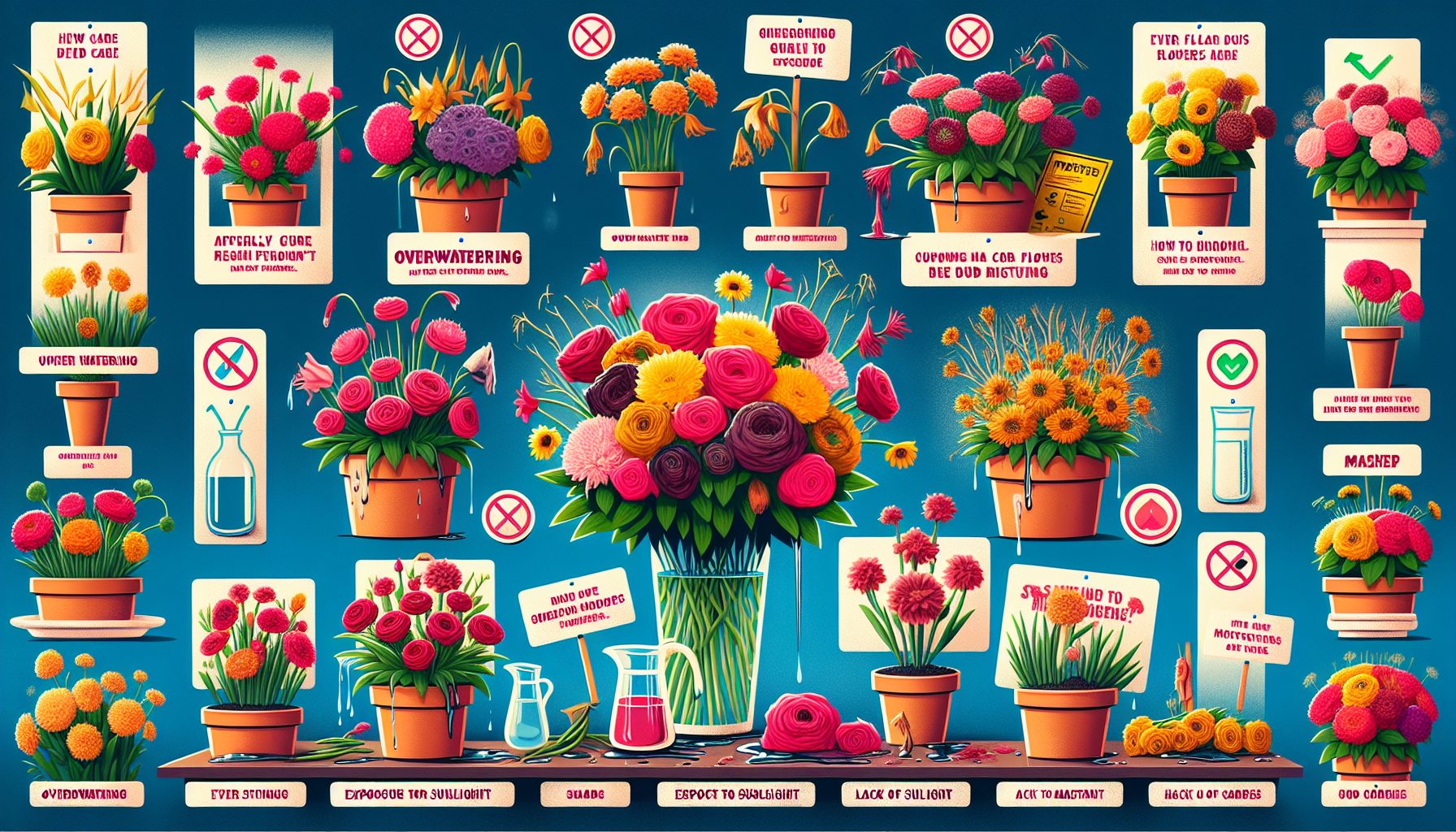 Типичные ошибки, из-за которых букет живет меньше