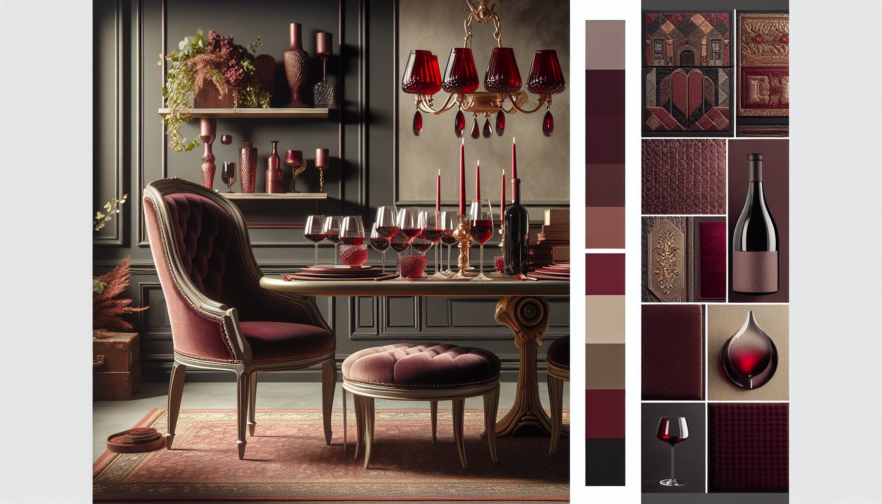 Как использовать винные акценты в дизайне