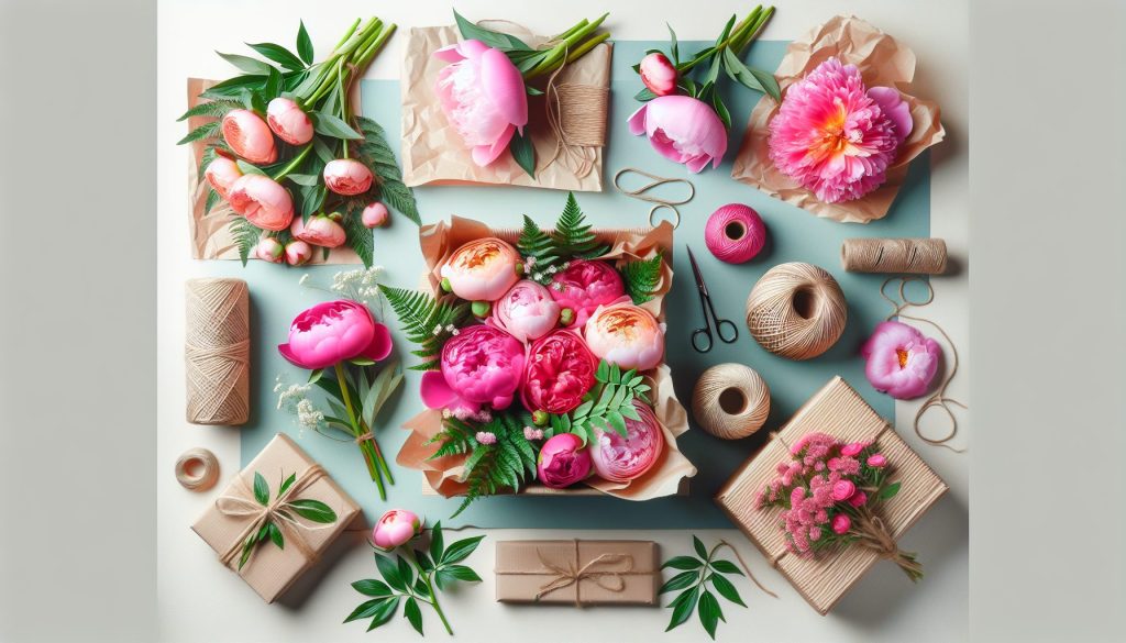 Пионы и пионовидные розы: как упаковывать экологично