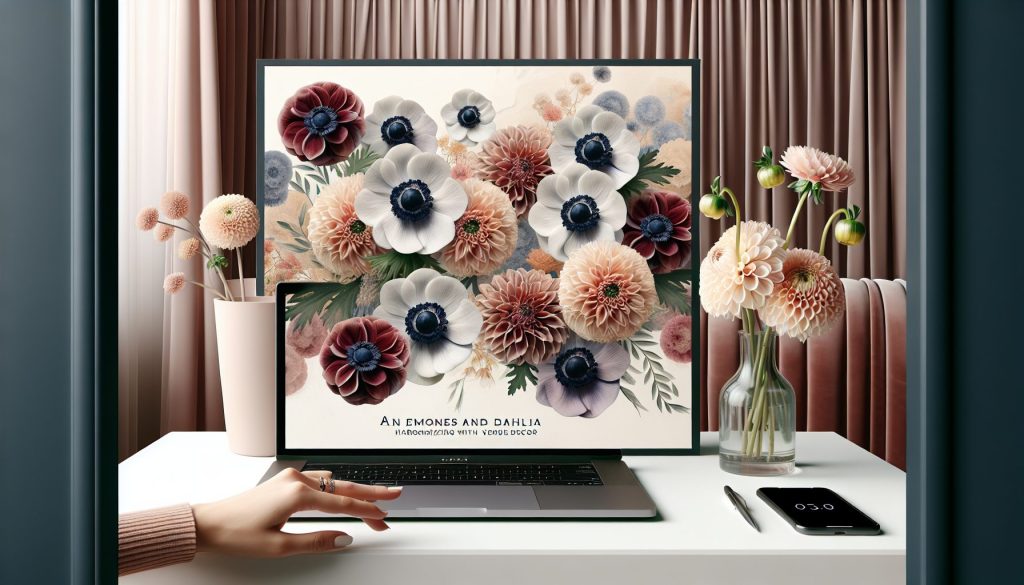 Анемоны и георгины: как согласовать с декором площадки