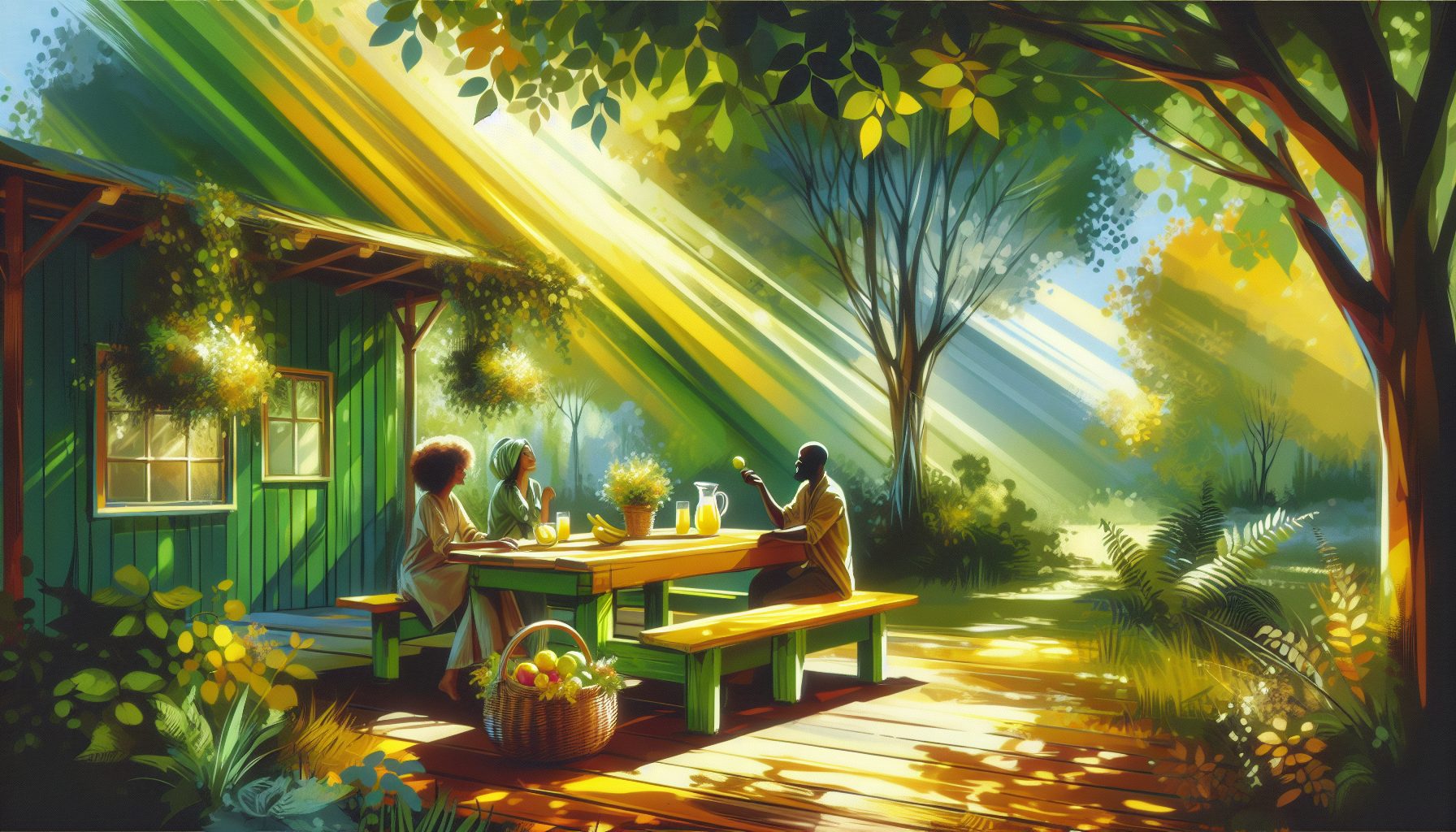 Зеленый и жёлтый — энергия жизни и дружбы