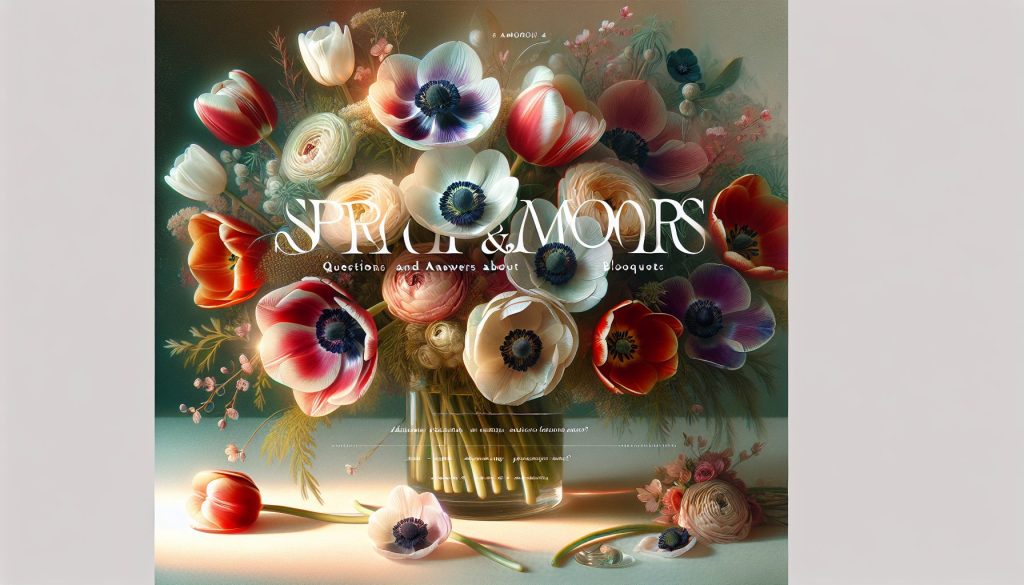 Вопросы и ответы о букетах: весеннее настроение — тюльпаны и анемоны