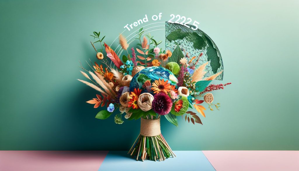 Экосознательные букеты — тренды 2025 года