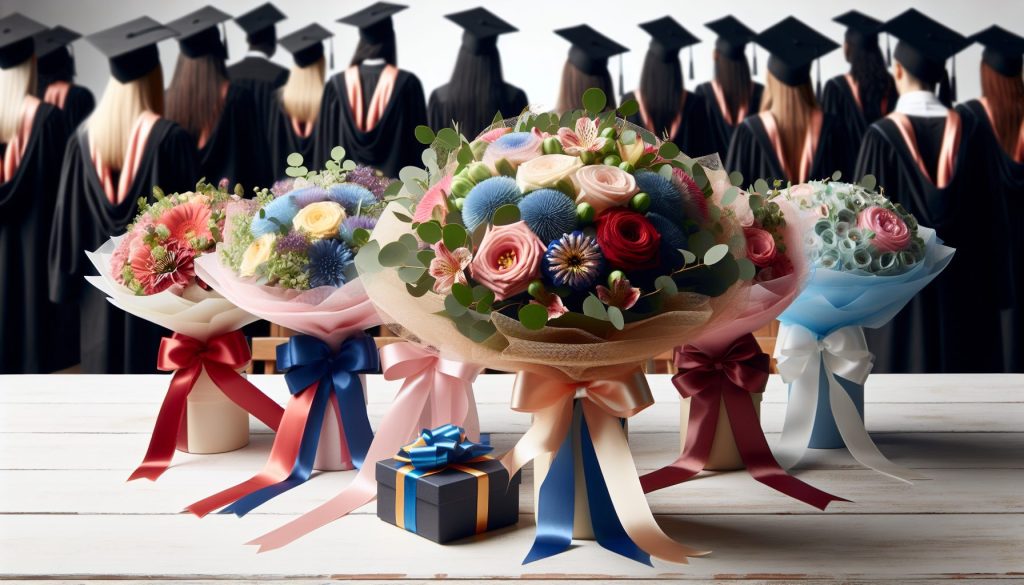 Букеты на выпускной: насколько важны ленты и упаковка