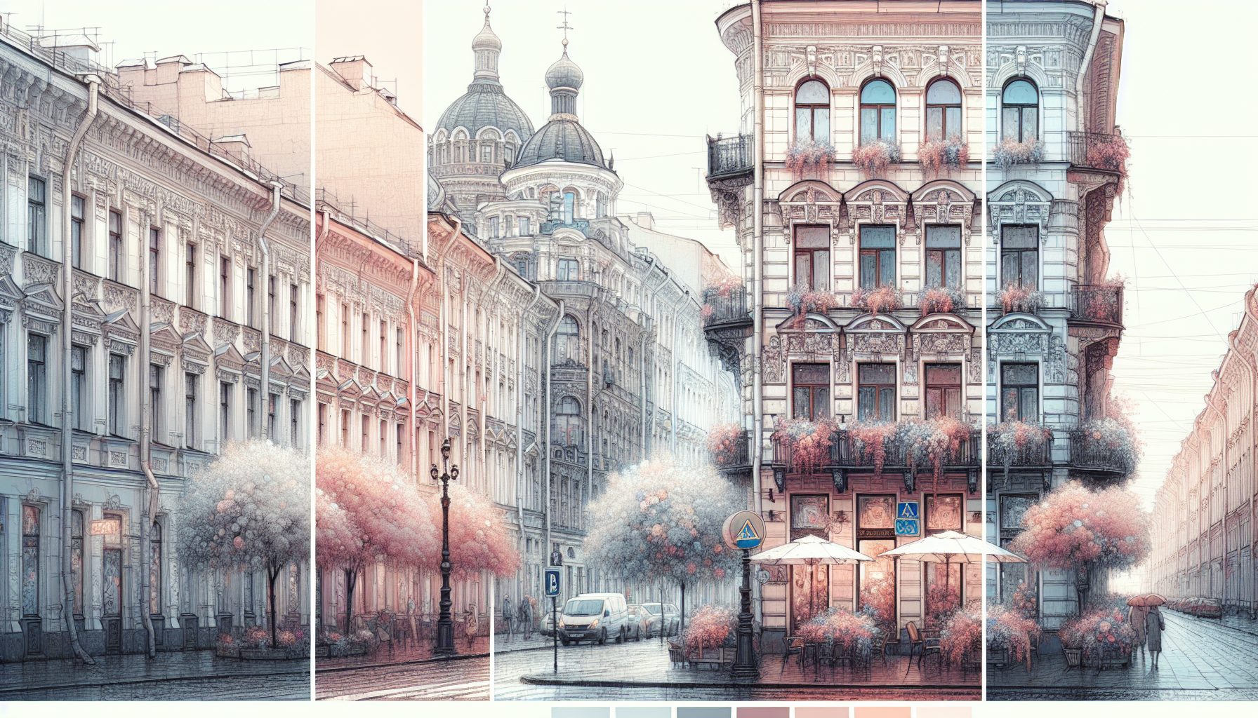 Почему пудровые оттенки так подходят Петербургу