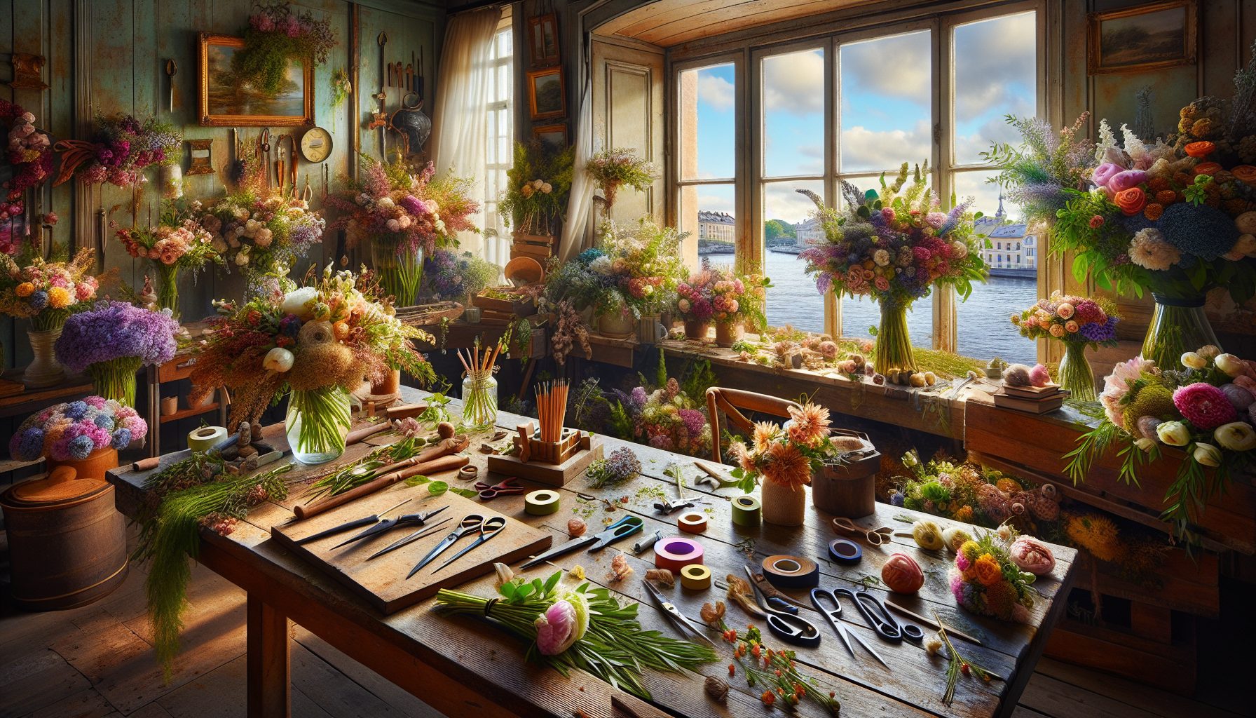 Материалы, запахи и звуки мастерской