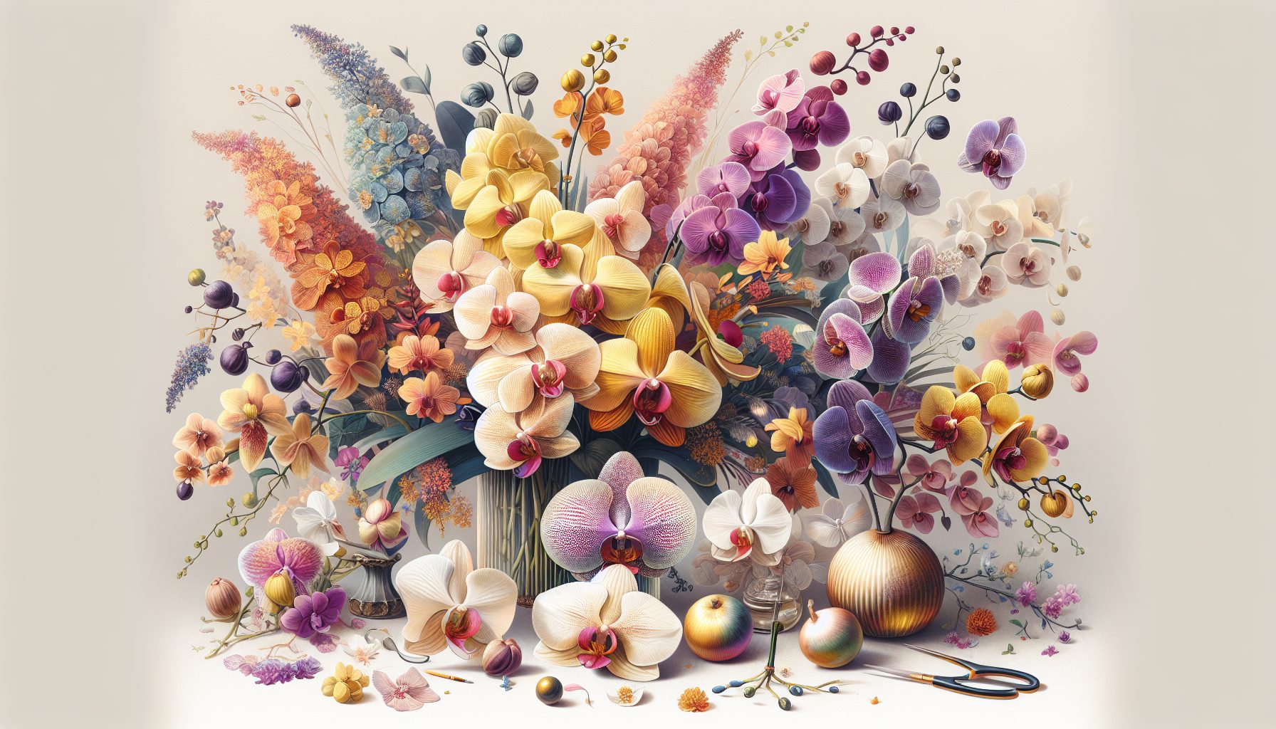 Цветовое сочетание и настроение букета