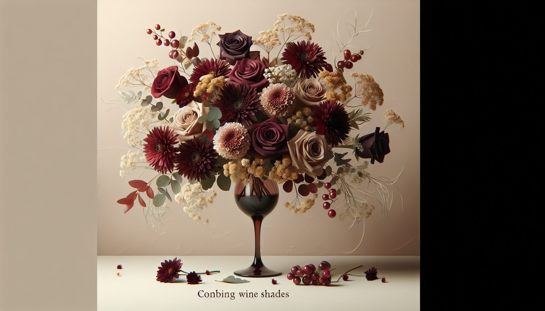 С какими цветами сочетать винные оттенки