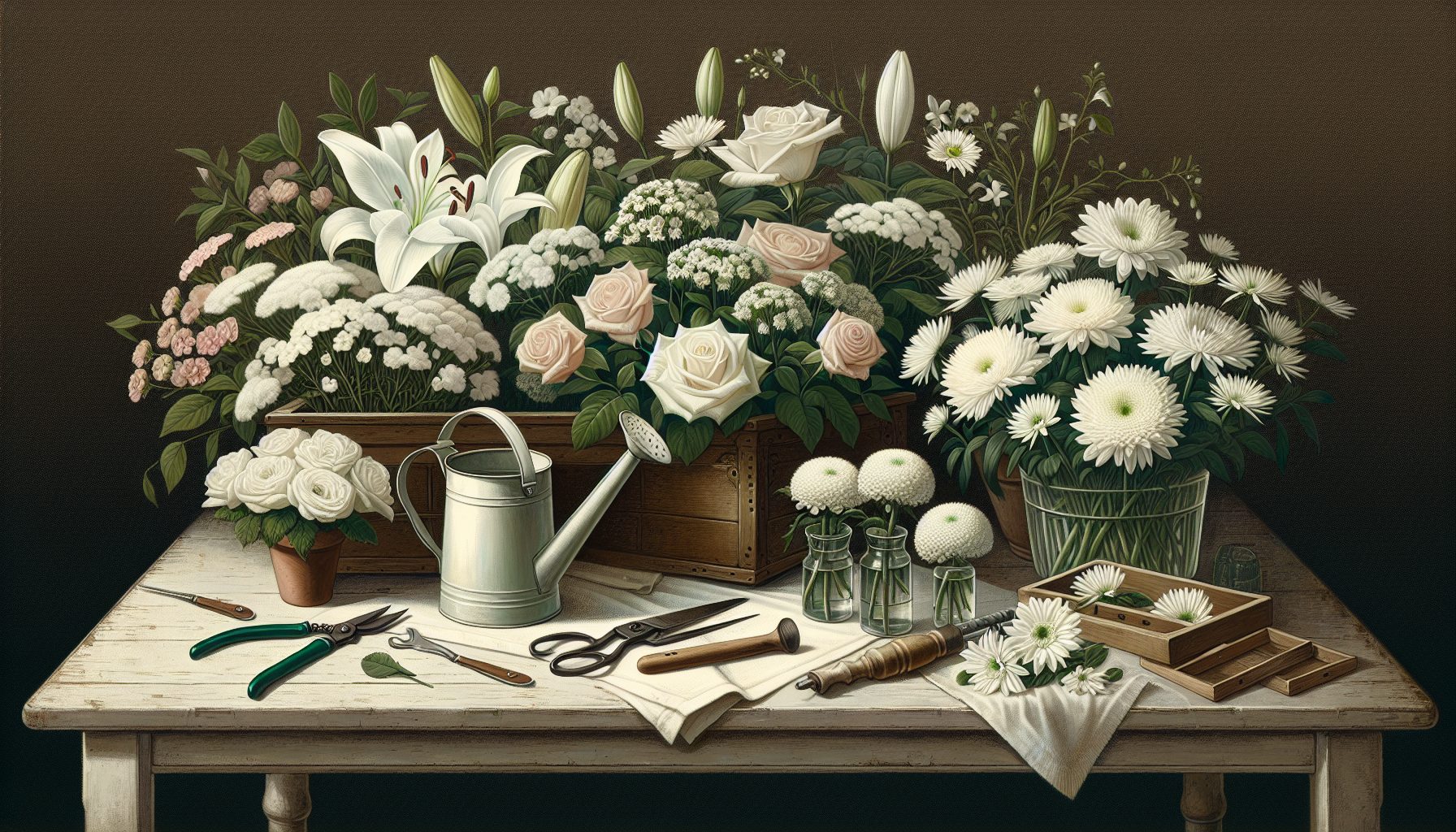 Практические советы по уходу за белыми цветами