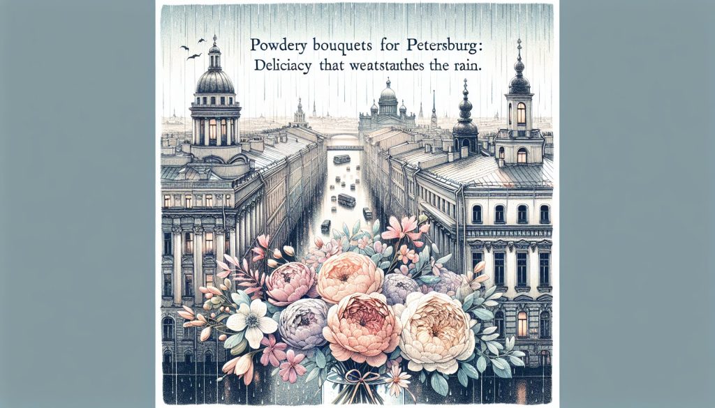 Пудровые букеты для Петербурга: нежность, которая выдержит дождь