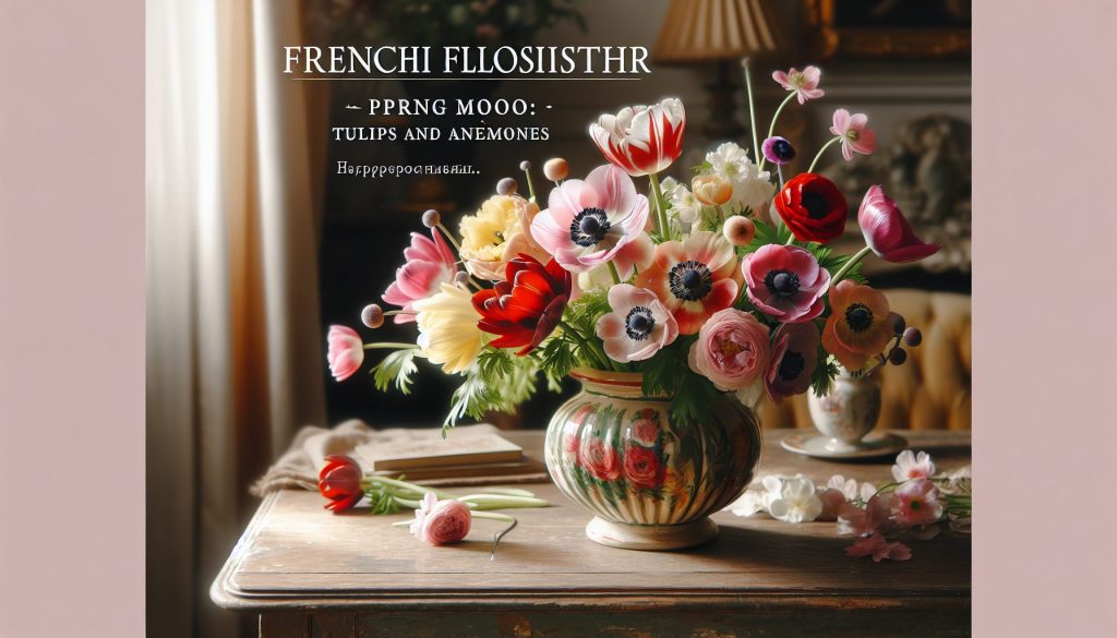 Французская флористика: весеннее настроение — тюльпаны и анемоны