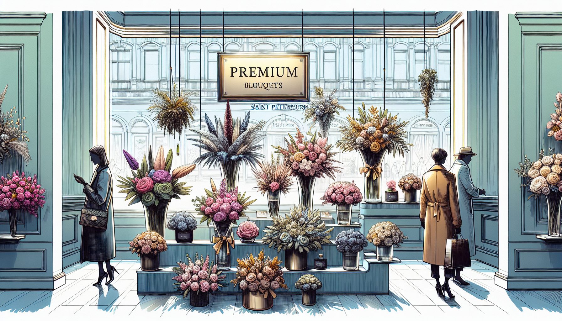 Почему премиальные букеты в СПб стоят по-разному