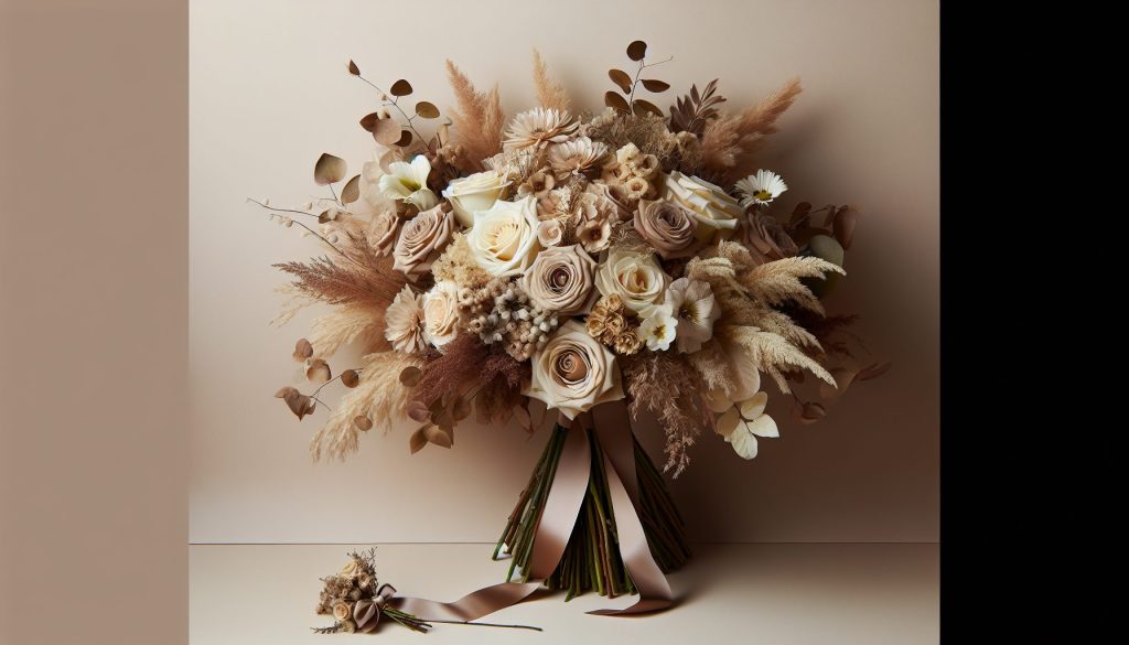 Букет невесты в нюдовой палитре: как сделать его по-настоящему премиальным