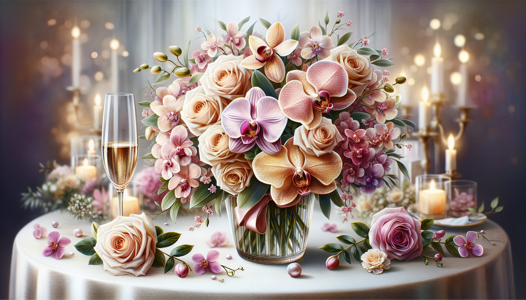 Когда уместен букет из орхидей и роз